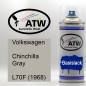 Preview: Volkswagen, Chinchilla Gray, L70F (1968): 400ml Sprühdose, von ATW Autoteile West.